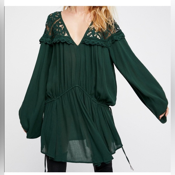 Free People Tops - Free People Emerald Tunic